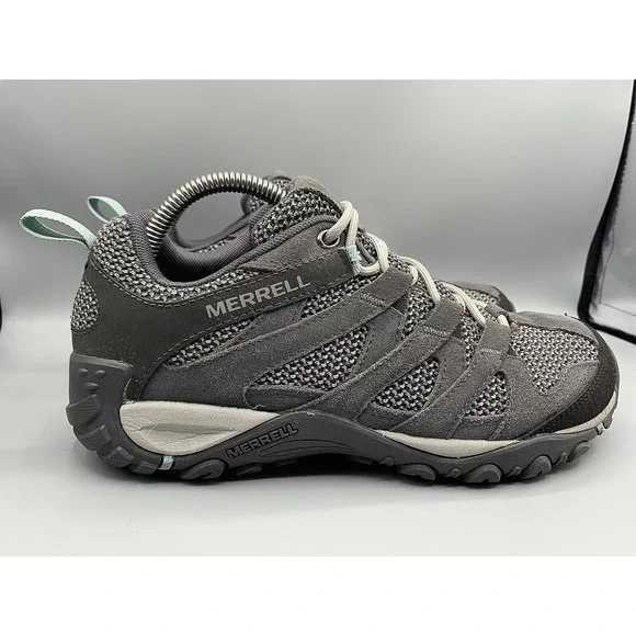 MERRELL ALVERSTONE Gray Outdoor Hiking Shoes J034612 Women's Size 9 M - Picture 2 of 11